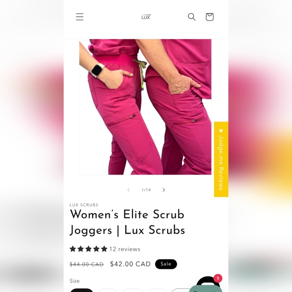 Lux scrub set in mint green - Picture 6 of 7